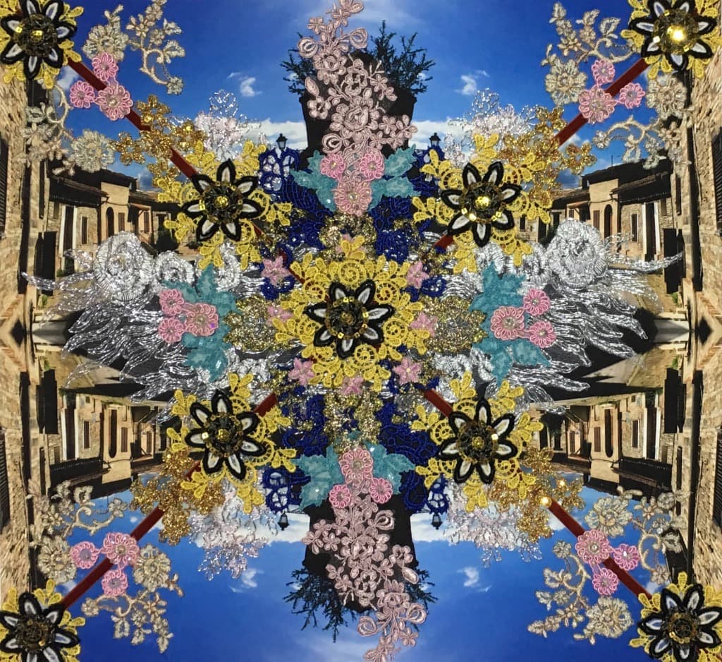 Espejo de la doble cruz