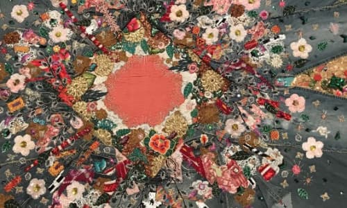 This artist’s work crosses borders. So does her 25-year retrospective